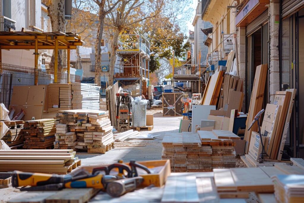 Constat de travaux à Sète avec huissier en action